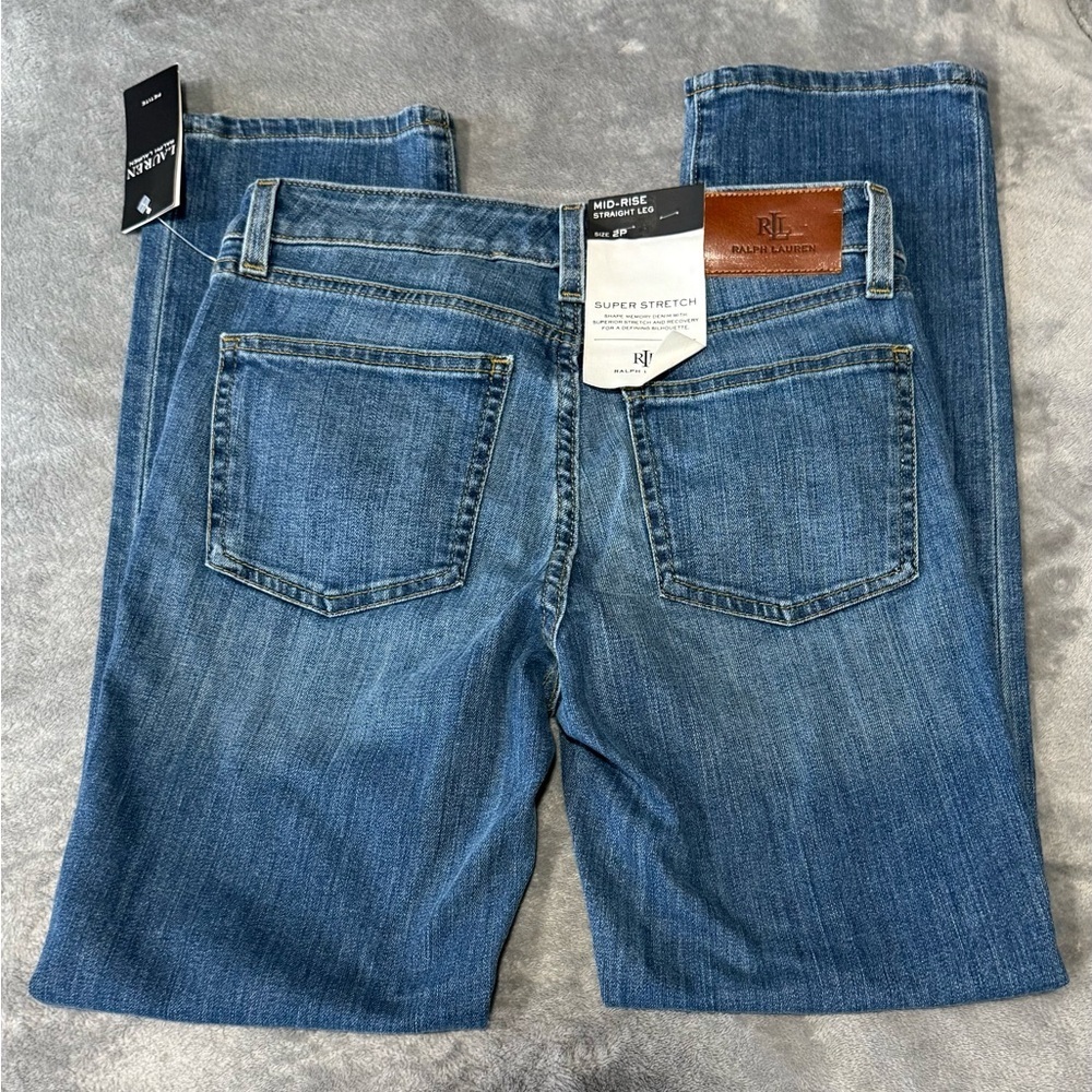 NWT Ralph Lauren Mid Rise Straight Leg Jeans - Picture 6 of 11